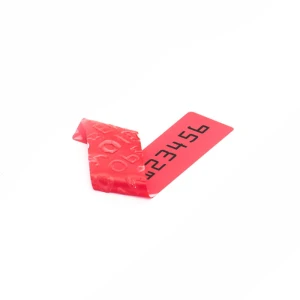 Etiquette de scellement New Generation 70x12 mm - Rouge