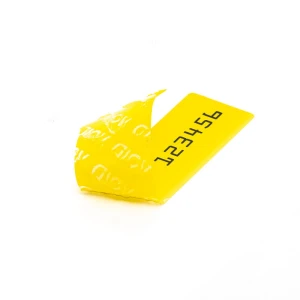 Etiquette de scellement New Generation 100x20 mm - Jaune